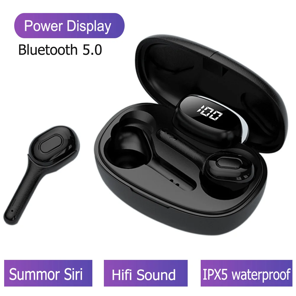 Наушники T9S Bluetooth 5 0 наушники-вкладыши TWS с Беспроводной наушники стерео