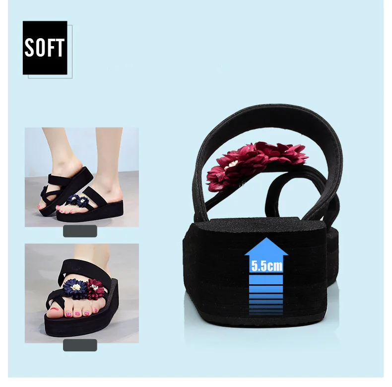 Женские уличные шлепанцы EOFK летние черные легкие Мягкие Шлепанцы из ЭВА с