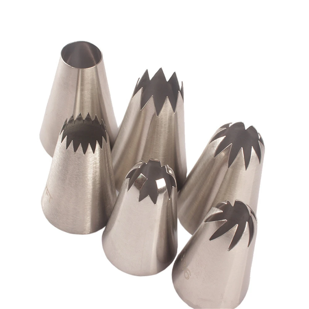 6 шт. очень больших насадок из нержавеющей стали для обледенения насадки