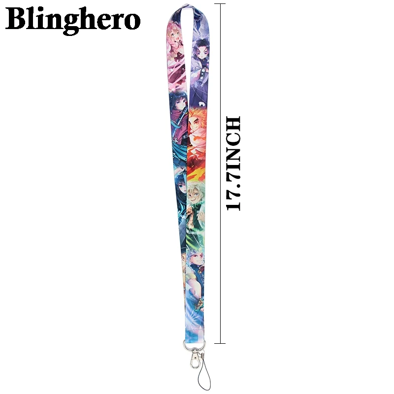CA1092 5 Стиль Демон Slayer Lanyards аниме шейный ремешок для ключей телефона ID держатель