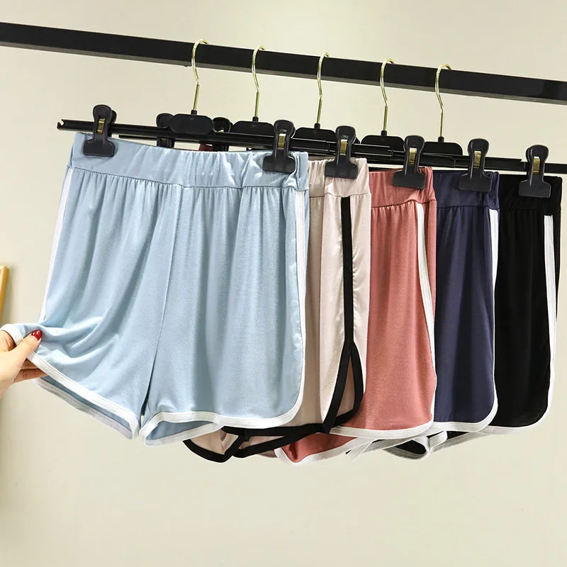 

Women's Summer Thin Modal Fall High Waist Elastic Hot Pants Casual Cotton Large Size Home Comfortable Shorts