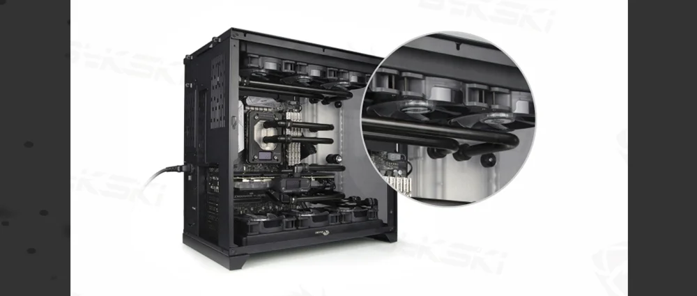 Bykski B-APRBW-FN-V2 полосы пропускания 120 мм постоянный охлаждающий вентилятор/кулер, совместимый с 120/240/360/480 мм радиаторы