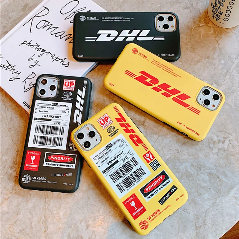 Индивидуальный чехол для телефона с рисунком Dhl Для Iphone X 11 pro Xs Max Xr 10 8 7 6 6s Plus