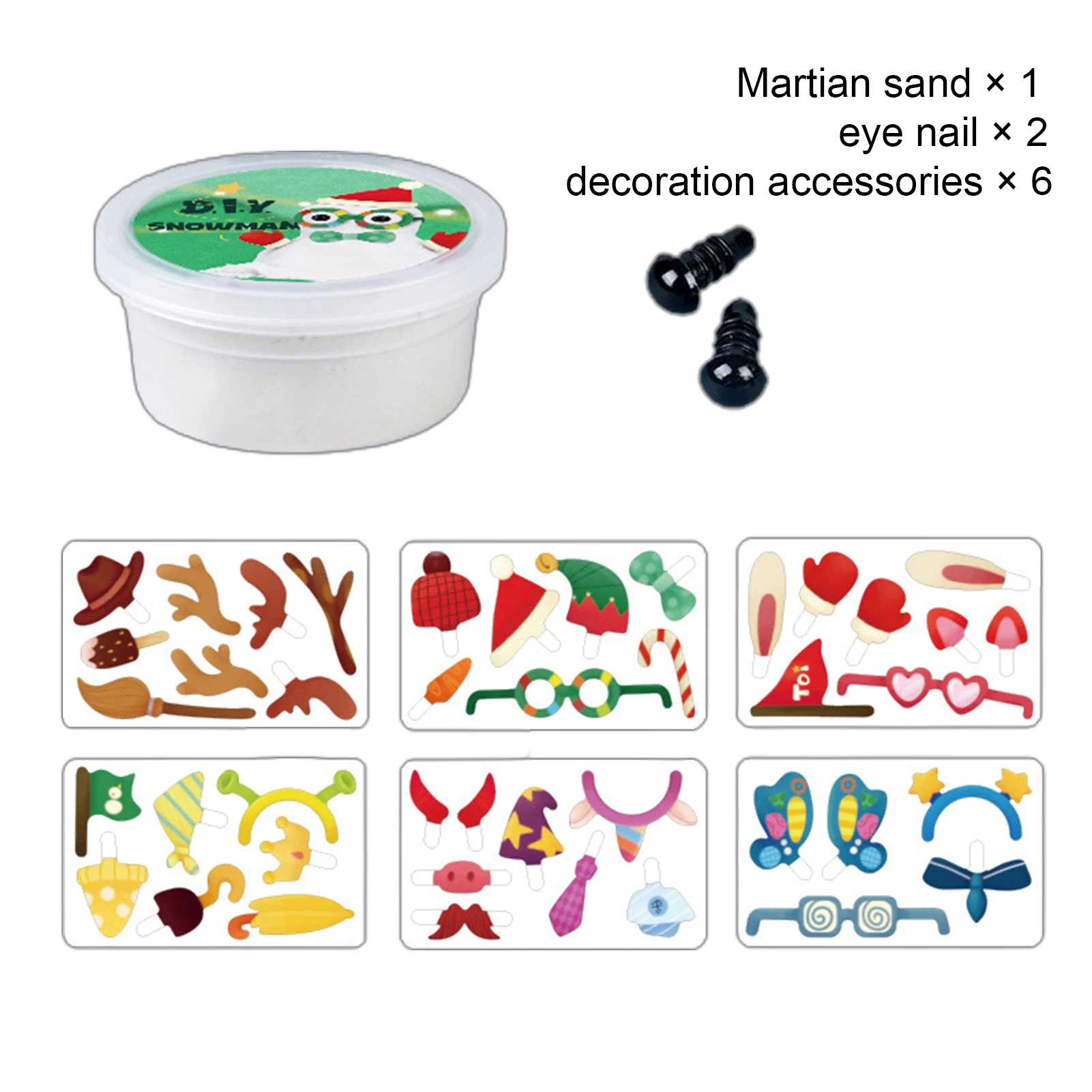 

Creative DIY Handmade Snowman Christmas Ornaments Decor Kids Educational Toys