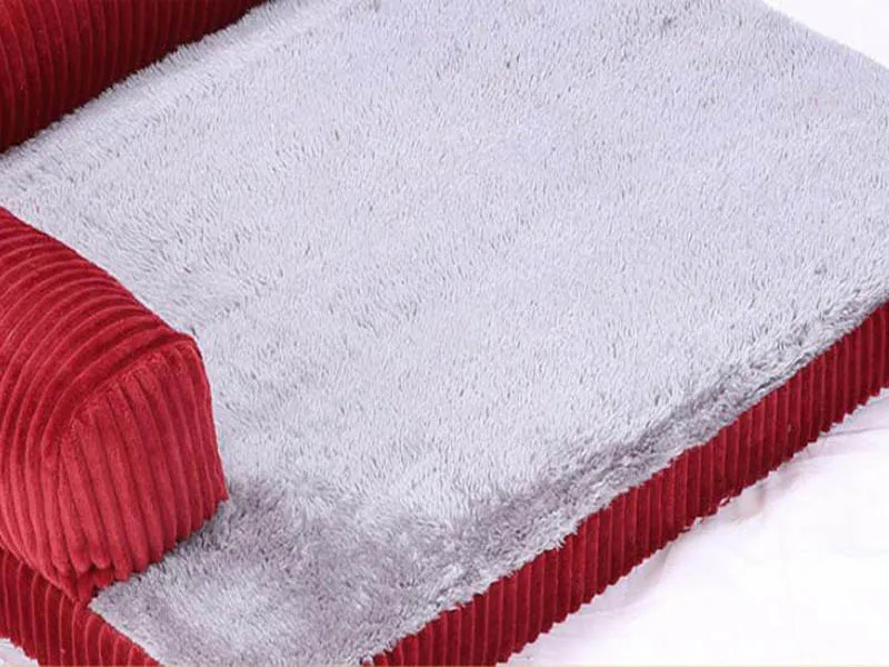 Вельветовая кровать для собак и диван со съемным матрасом уютное гнездо домашних