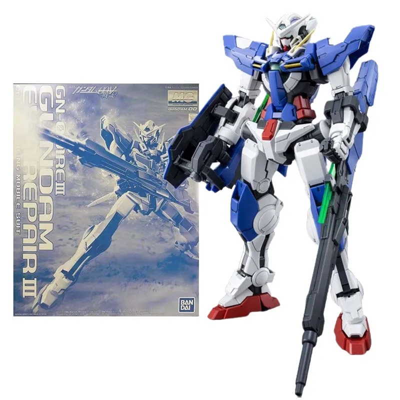 Mg 1/100 Gn-001/reiii Exia Repair Iii Genuine Gunpla Anime Action Figure Toys For Children