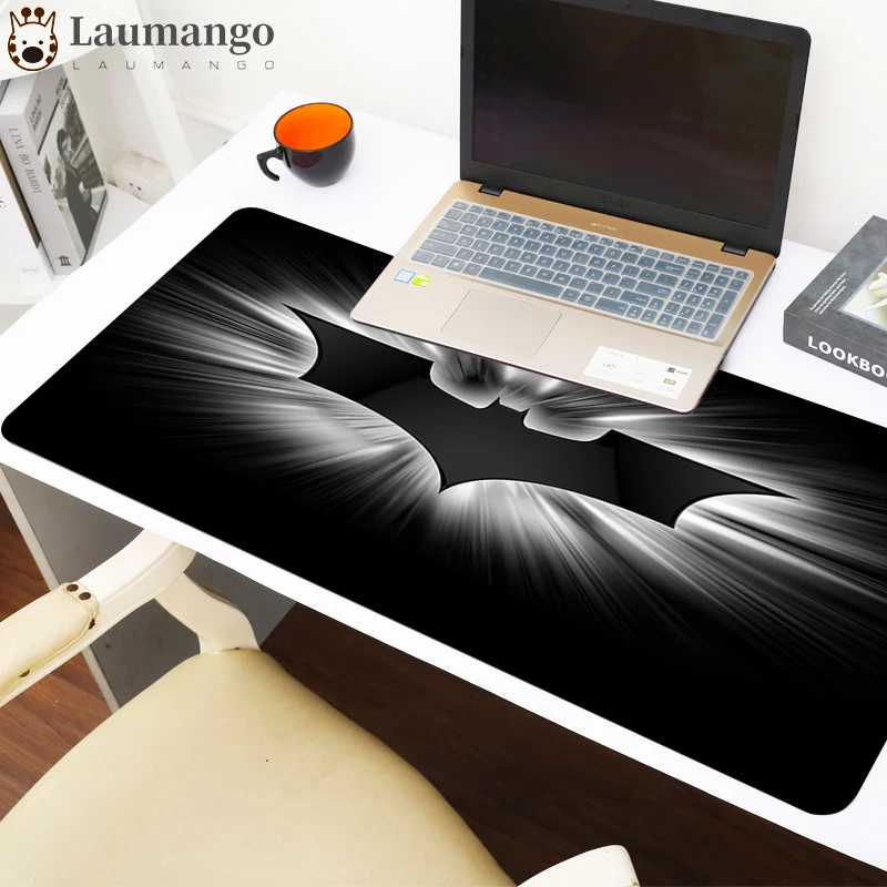 

Anime Large Laptop Mouse Pad 900x400mm XL Notbook Computer Pc Keyboard Gaming Mousepad Gamer Play Mat Bat Logo