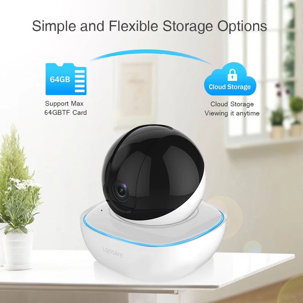 LOOSAFE Домашняя безопасность 4MP облачная Беспроводная ip-камера 2 способа Аудио