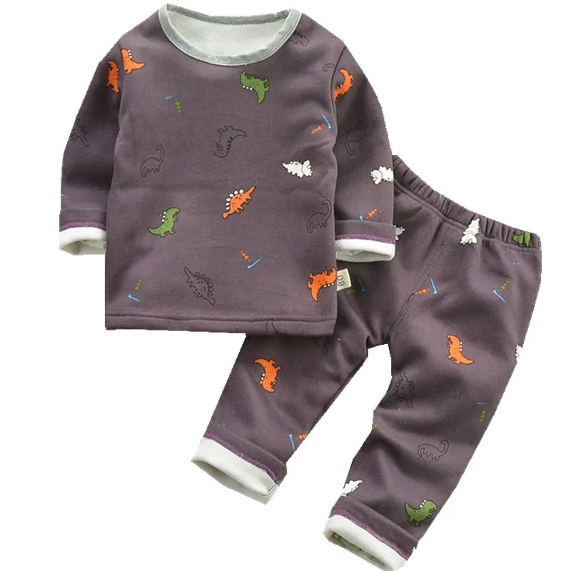 Детская одежда осень-зима 2020 для маленьких мальчиков костюм с мультяшным