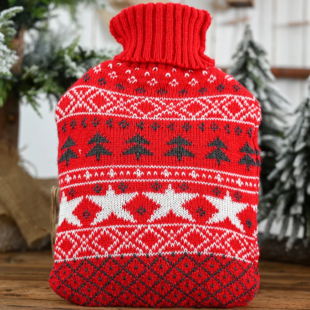 32*20 см сумка для горячей воды мультяшный вязаный чехол большого размера тканевый