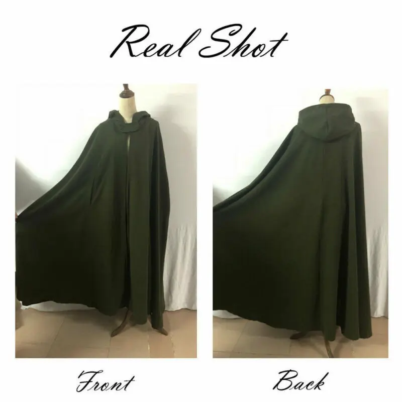Женское свободное шерстяное пончо зимняя теплая куртка Длинная накидка парка