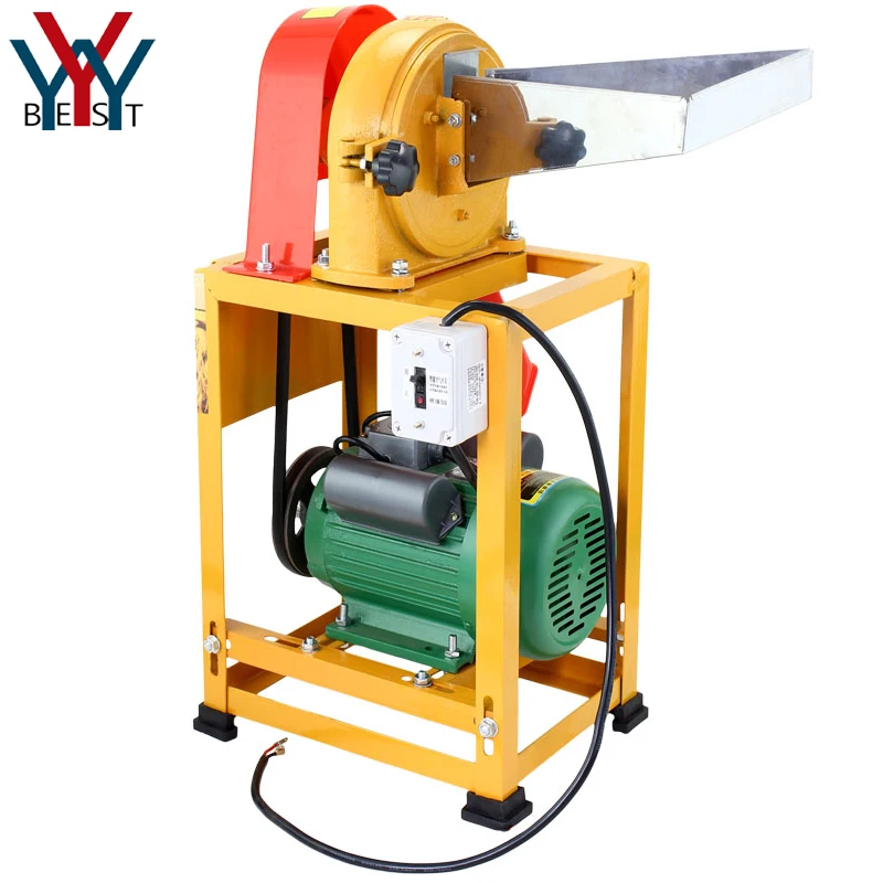 220V Multifunction Electric Grain Flour Mill Machine Jaw Crusher Shredder Pulverizer Grinder for Herb corn rice wheat coffee | Бытовая