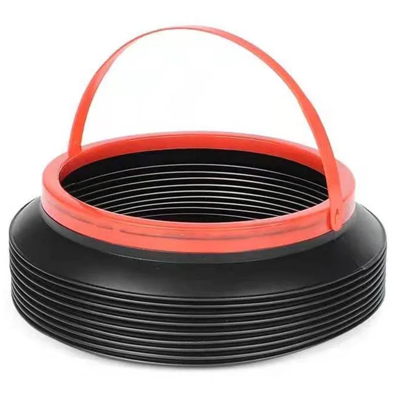 Auto Round Leak-proof Folding Storage Bin Car Portable Telescopic Trash Can Mini Household Outdoor Retractable Water Bucket 4L C |