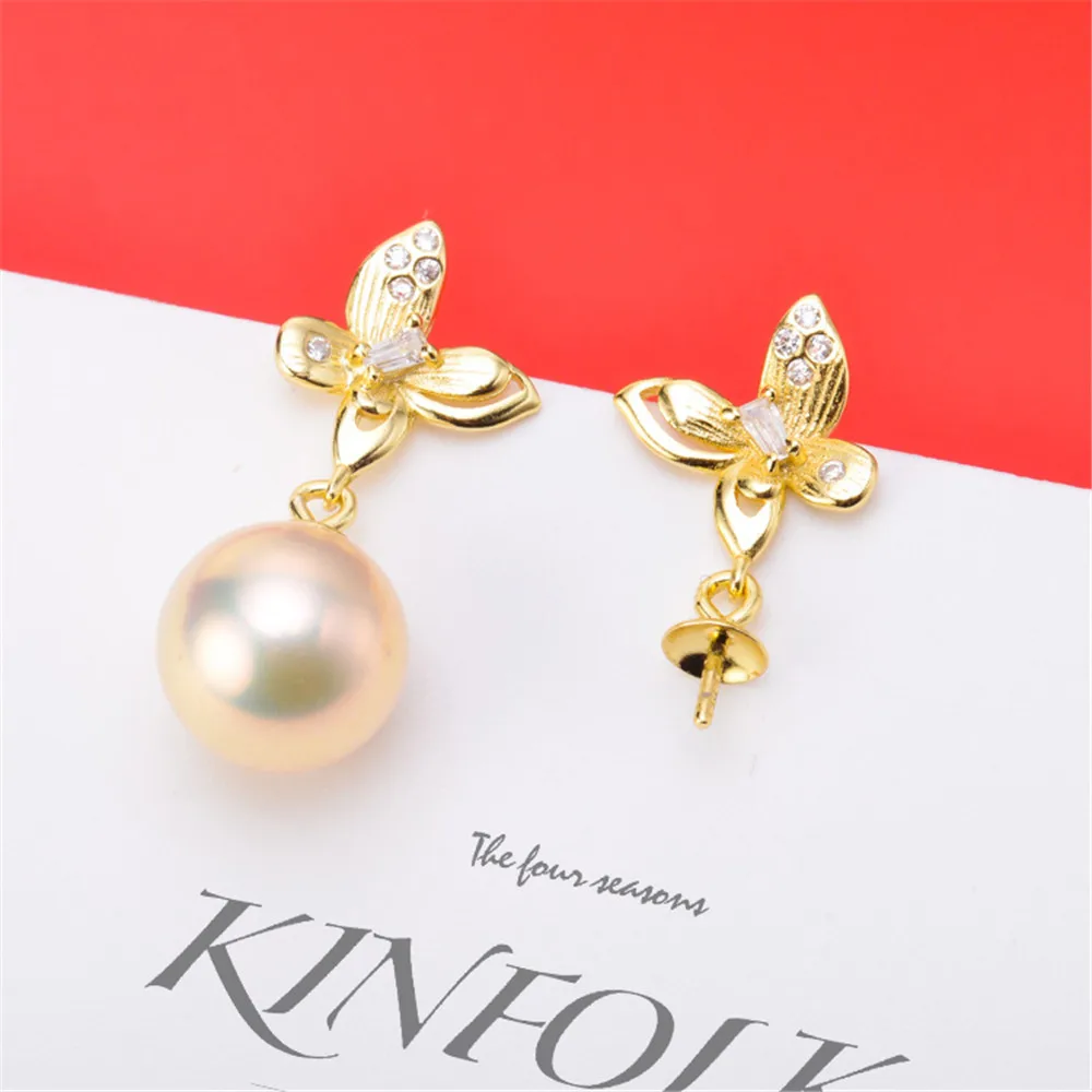 

Настоящее Твердые 925 стерлингового серебра жемчужные серьги-гвоздики, аксессуары Findings, сделай сам, ювелирное изделие ушной крючок пустые По...