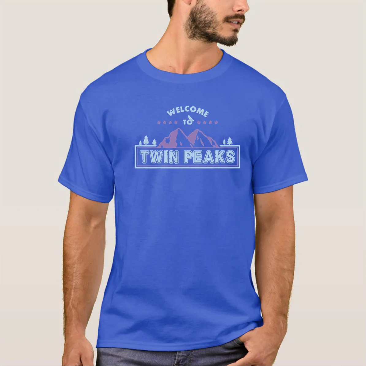

Newest 2020 Summer Welcome To Twin Peaks Logo Clothes Popular T Shirt Crewneck 100% Cotton Tees Homme Tops Tees S-4XL