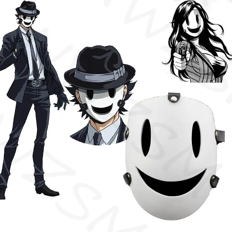 

Tenkuu Shinpan High-Rise Invasion Cosplay Mask Resin White Mask Japanese Samurai Costume Props anime mask