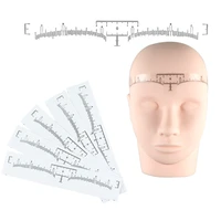 10pcs disposable eyebrow ruler microblading accessories tool measurement mark permanent makeup sticker tattoo tool kit