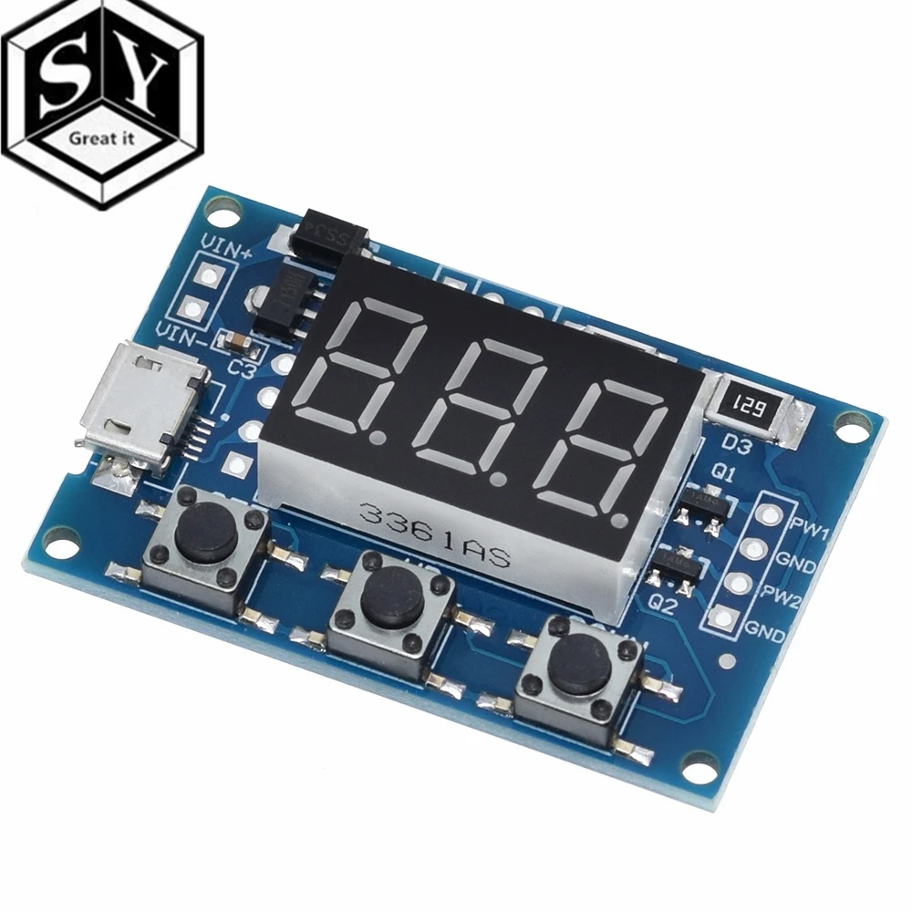 1 шт. DC5 30V/Micro Usb 5 В мощность независимый генератор pwm 2 канала двойной способ