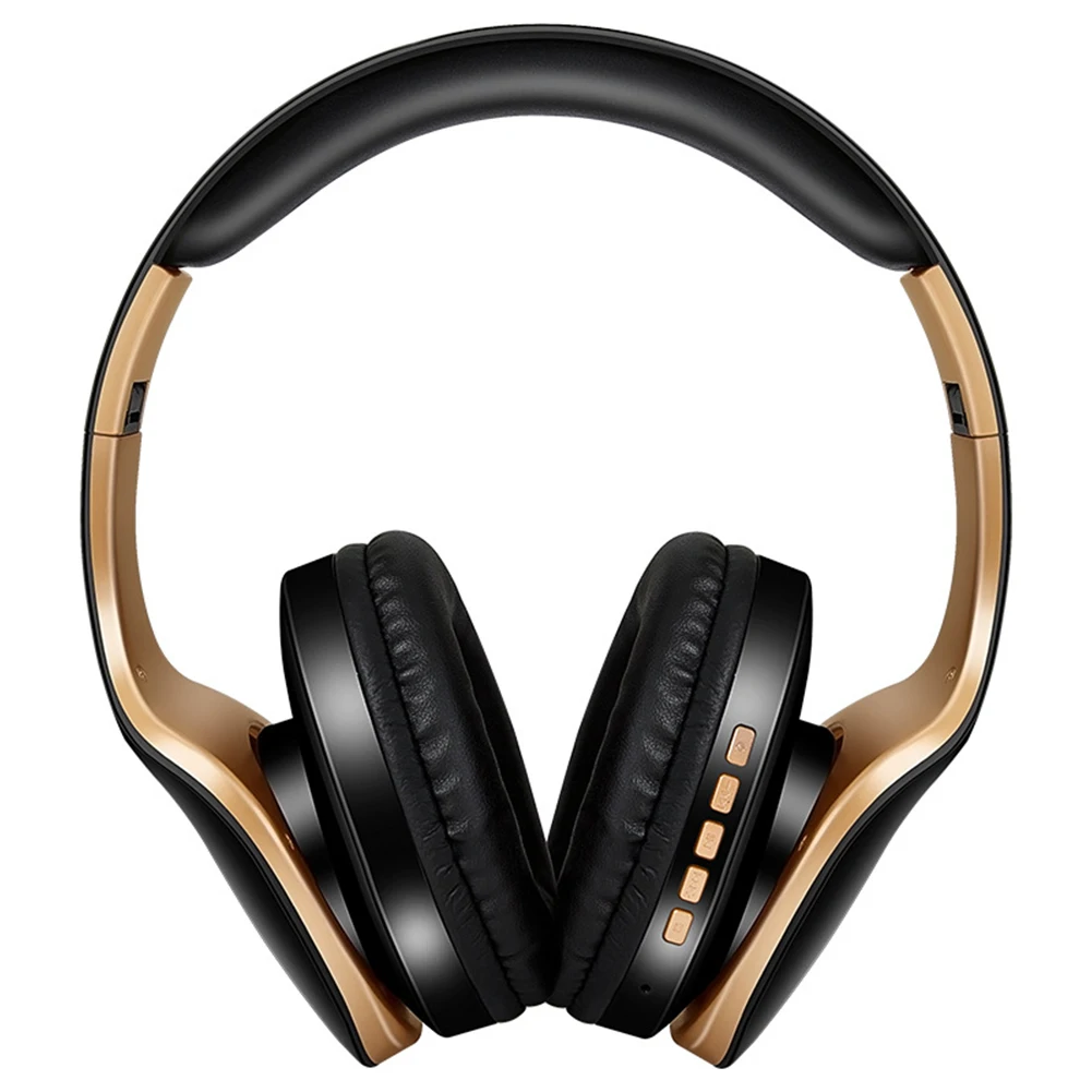 

Wireless Bluetooth 5.0 Heavy Bass Headphone HiFi Stereo Sport Foldable Design All-inclusive earmuffs Headset With Mic