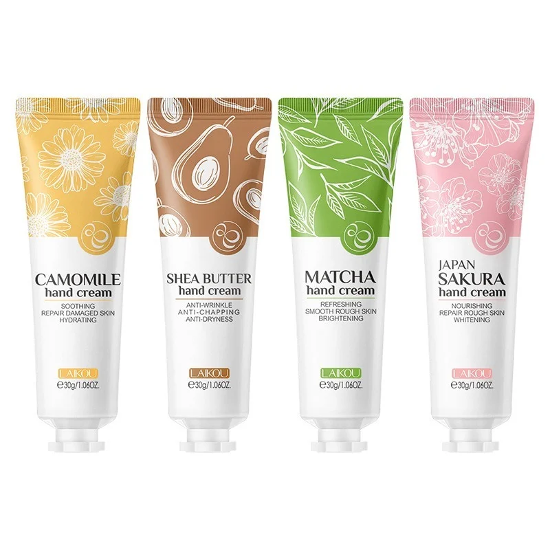 

Deep Moisturizing Refreshing Hand Cream Sakura Matcha Shea Butter Chamomile Gentle Soften Keratin Improve Dry Body Lotion