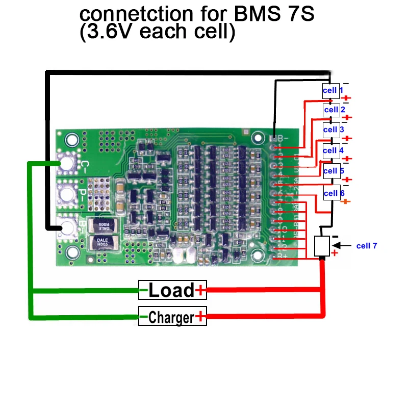 Модуль зарядки 6S 7S 8S 9S 10S 11S 12S 13S BMS 3 7 в 2 35A 50A 80A 150A литий ионный аккумулятор 18650