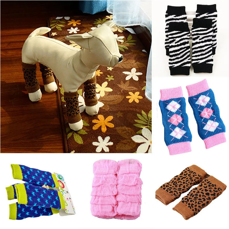 1 пара креативные теплые зимние носки для домашних животных хлопковые собак