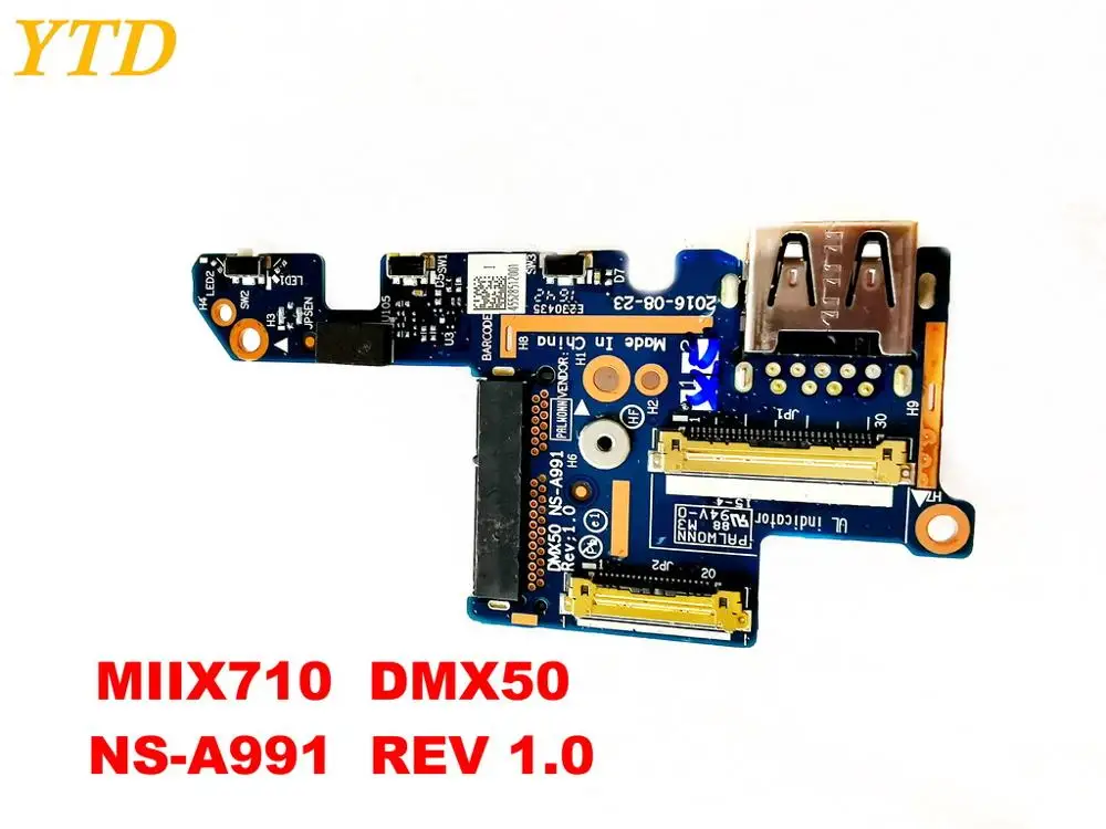 Оригинальная USB плата для Lenovo MIIX 720 MIIX710 DMX50 NS A991 REV 1 0 протестирована хорошая