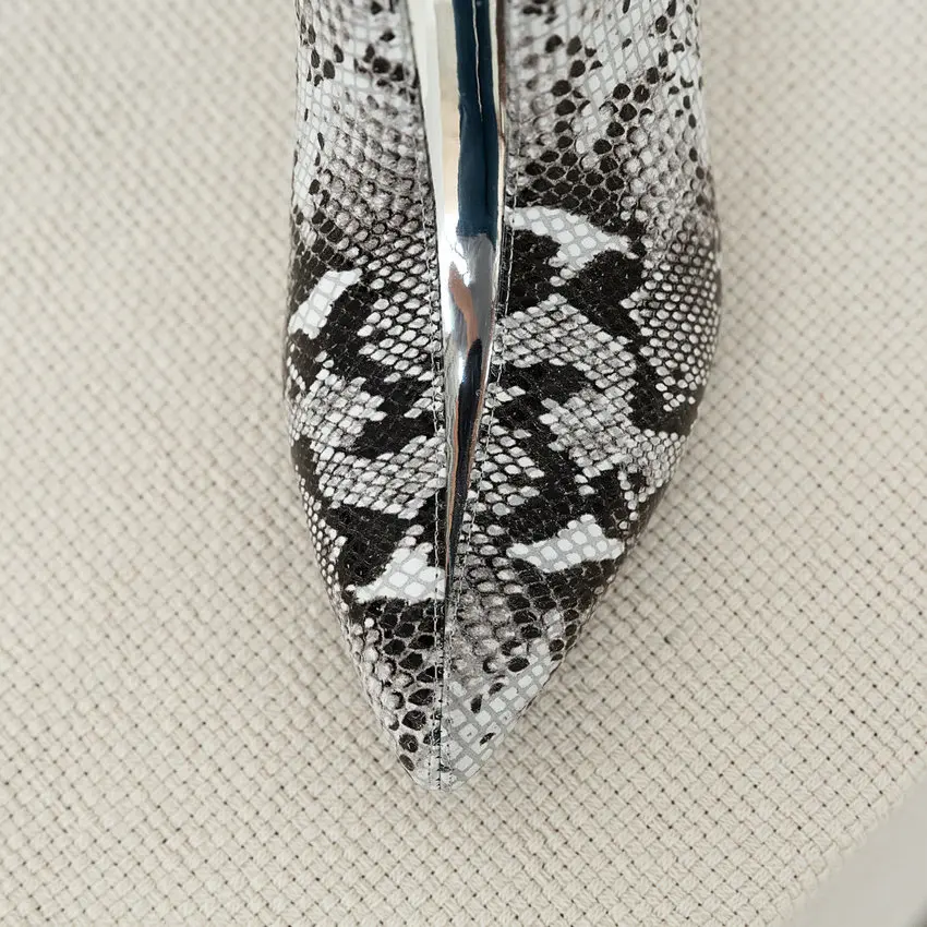 Женские туфли на высоком каблуке Цвет Серебряный женские для свиданий с острым