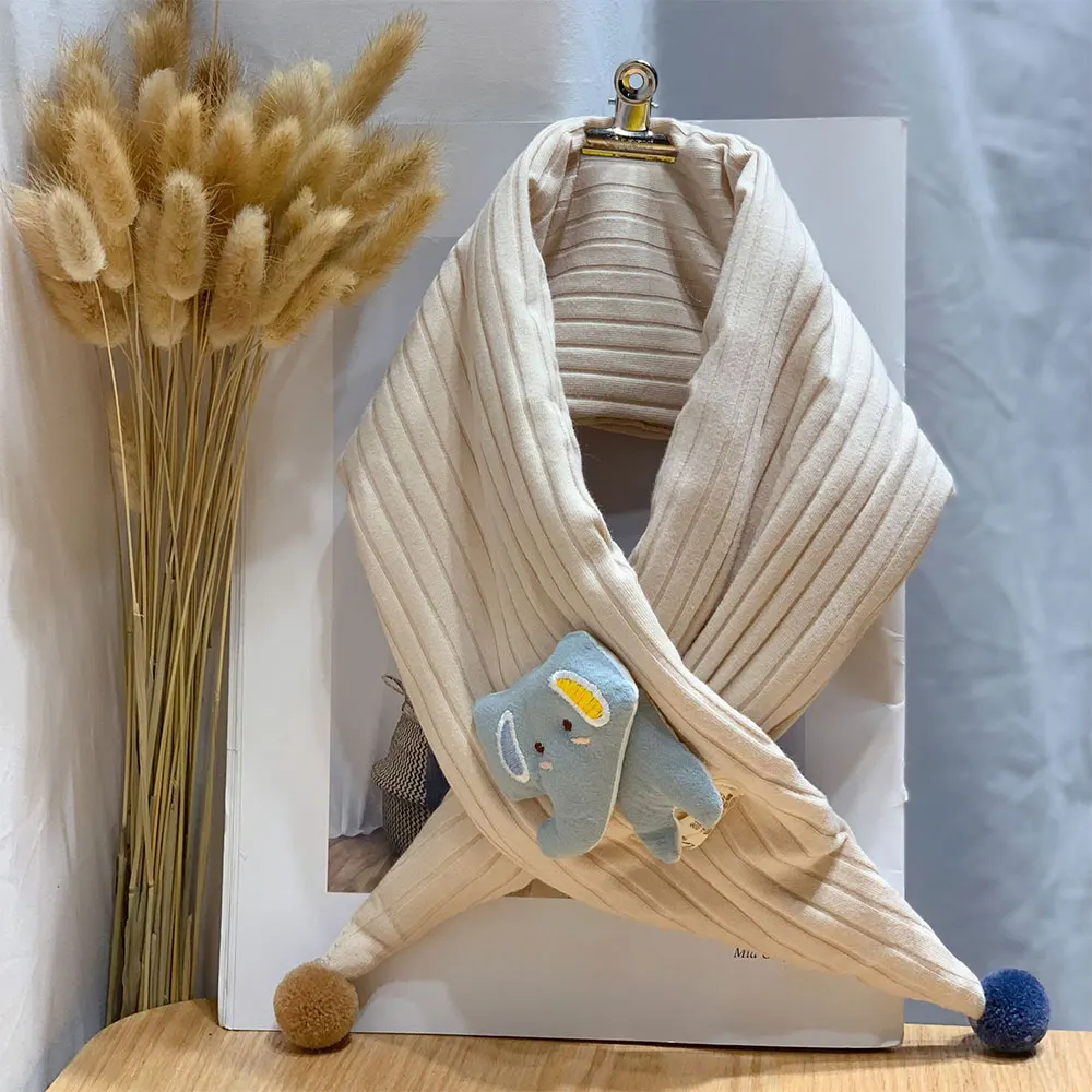 Осень Детские Шарф Зимние Дети Девочки Плюшевые Игрушки Шеи Теплые Шарфы для