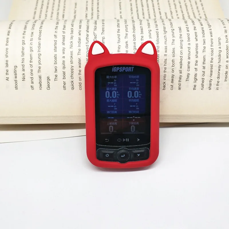 Generic Bike Gel Skin Case &amp Screen Protector Cover for IGPSPORT IGS618 GPS Computer Cartoon Cat Ear Silicone | Спорт и