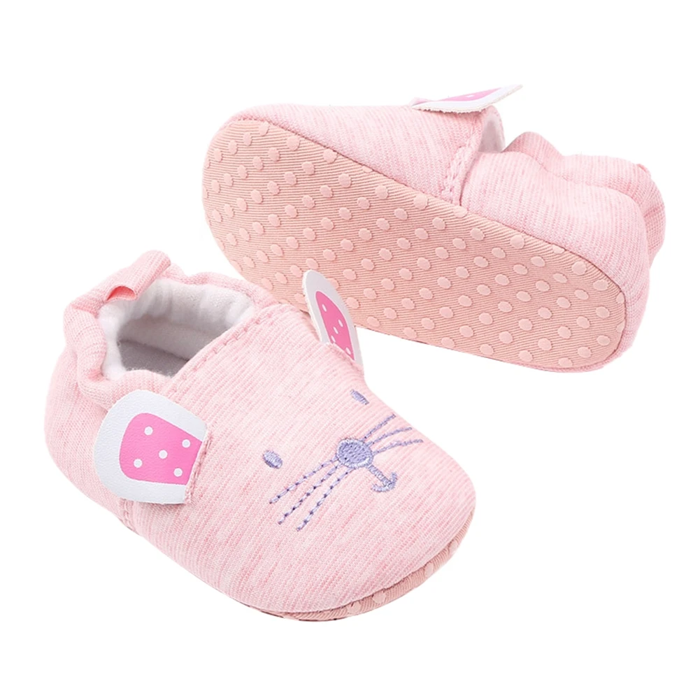 

Newborn Baby Boys Girls Slippers Soft Sole Non Skid Crib House Shoes Cute Animal Winter Warm Booties First Walker Crib Shoes