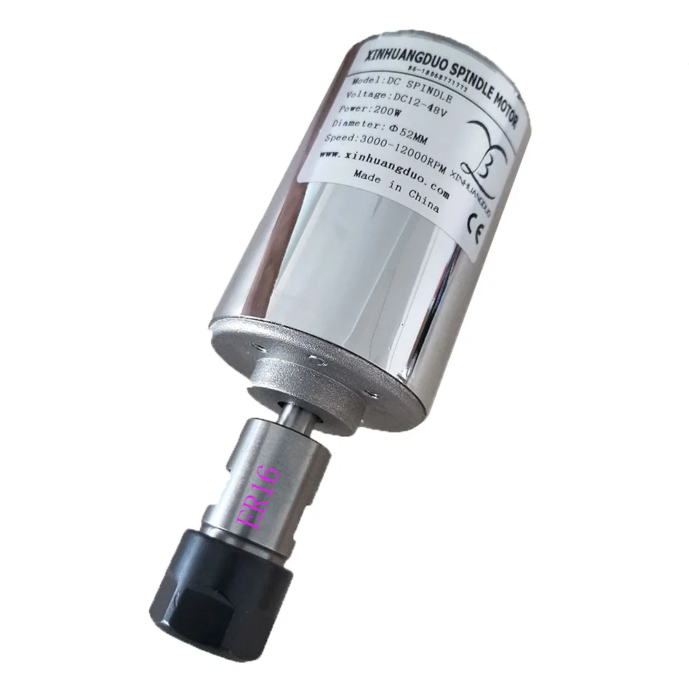200w engraving machinespindle motor air-cooling cnc 0.2KW spindle dc CNC Engraving Machine ER11 3.175mm collets ER16-8MM |