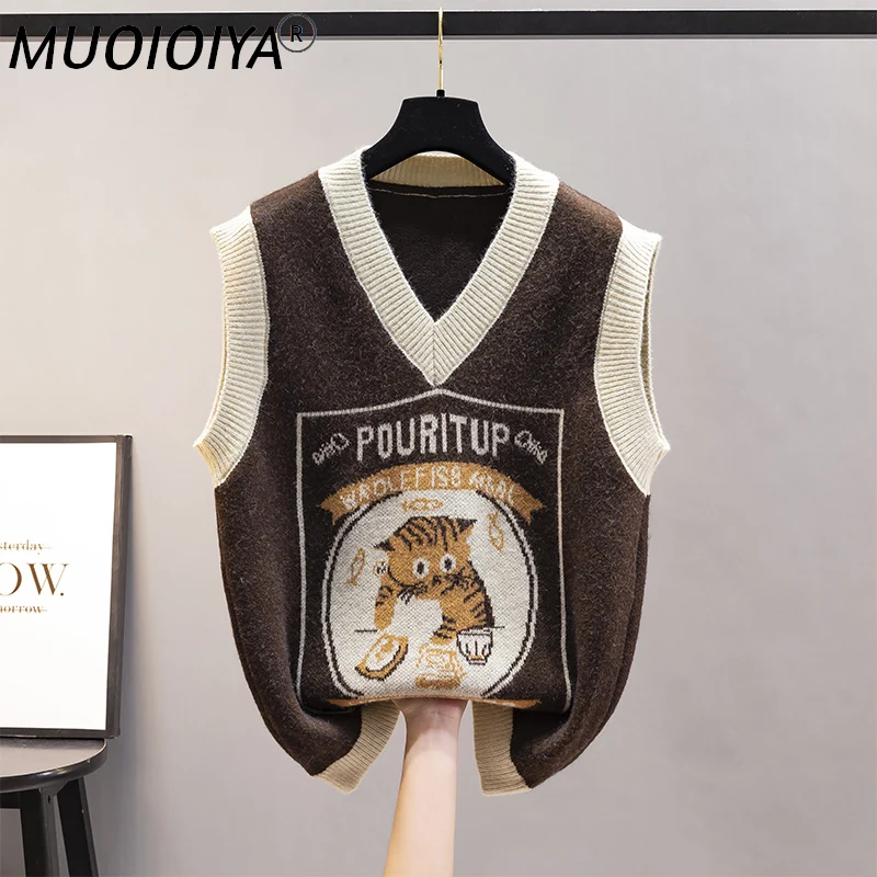 

Женский трикотажный жилет с V-образным вырезом, без рукавов