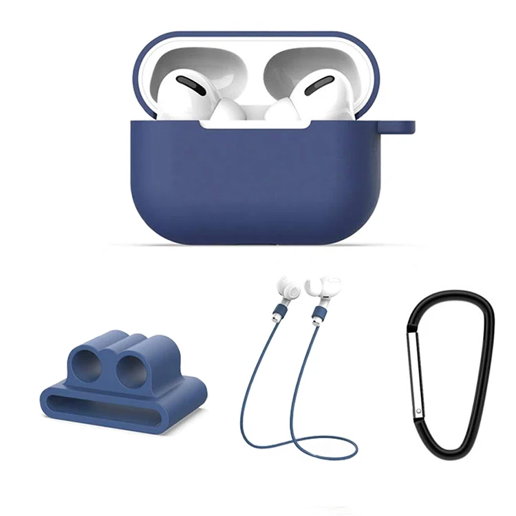 4 шт Анти потерянный ремешок наушники набор защитных крышек силиконовый чехол