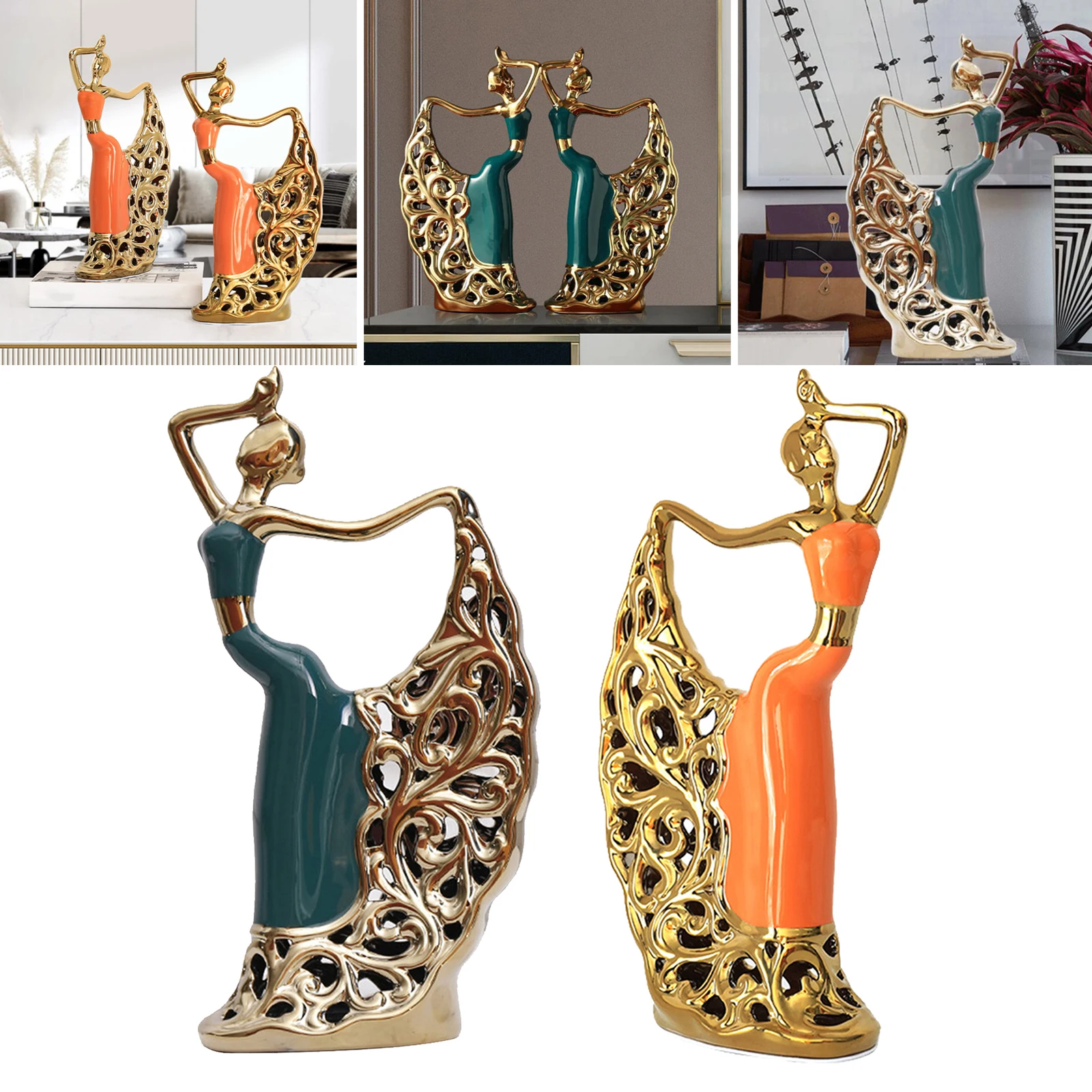 

Abstract Ornament Dancing Sculpture Model Decor Wedding Gift for Friends