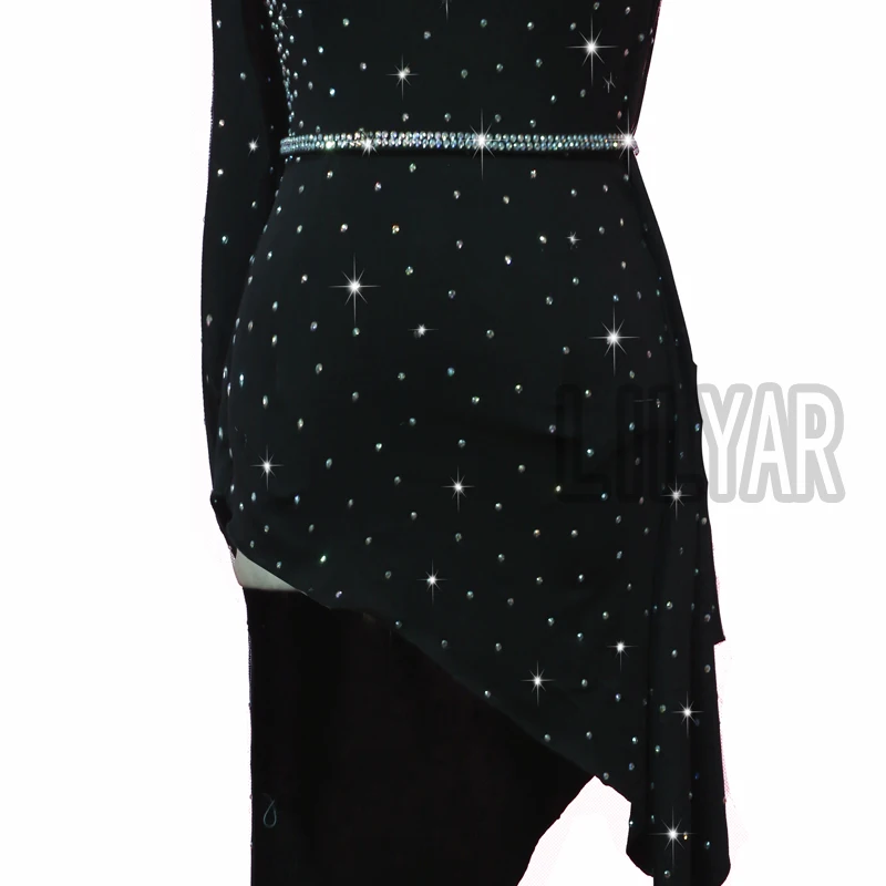 Новинка платье для латинских танцев соревнований танцевальная юбка костюмы