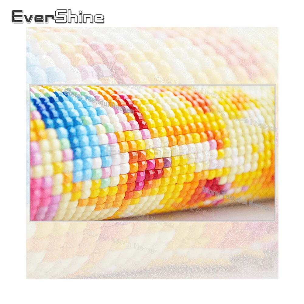 EverShine DMC стразы для алмазной живописи блестящая смола квадратные алмазные