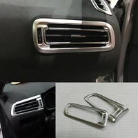 for citroen c4 2016 abs matte car air left and right air outlet conditioning vents decoration frame cover trim accessories 2pcs