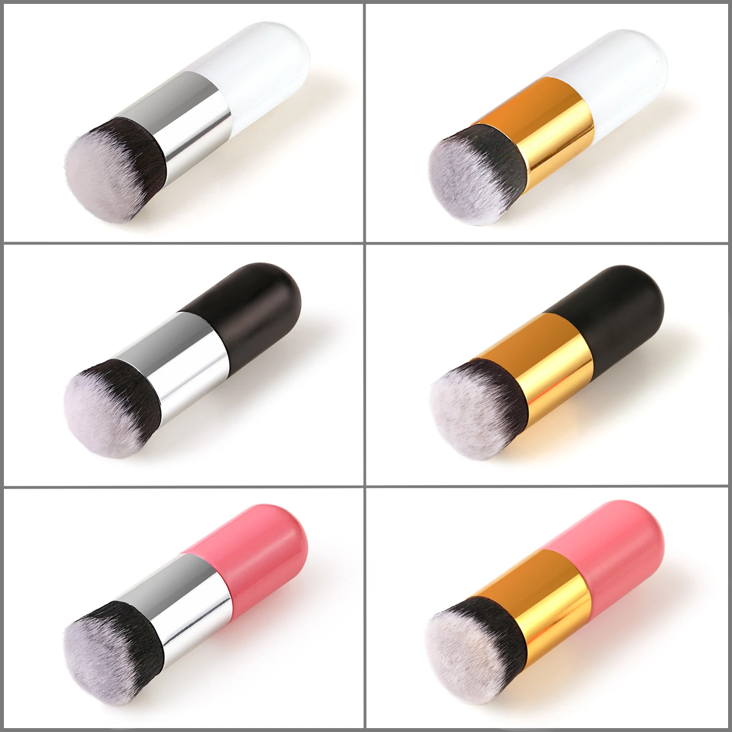 Кисти для макияжа, набор кистей для основы, пудры, лица, мягкая кисть для румян, профессиональные большие косметические инструменты для маки...