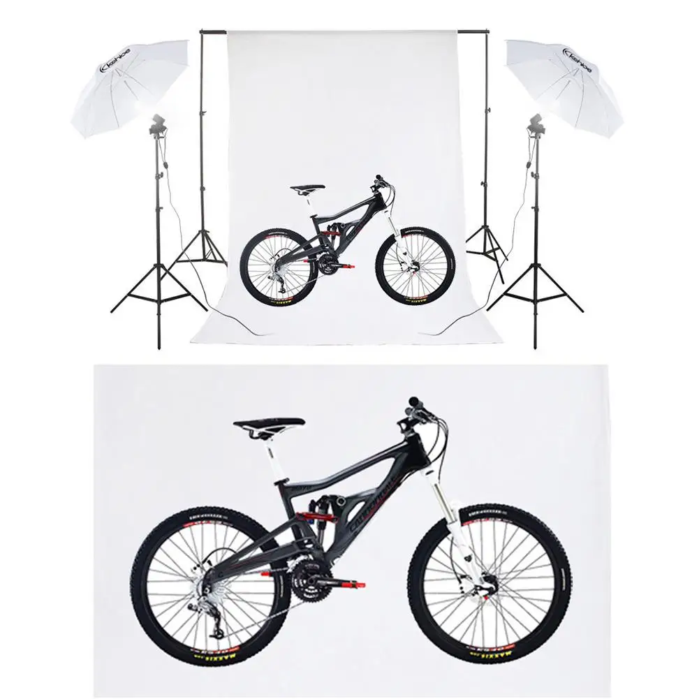 

Kshioe 135W Silver Umbrellas with Background Stand Non-Woven Fabrice Set US