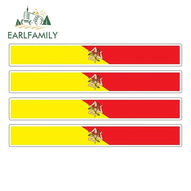 EARLFAMILY 13 см x 1 7 4 шт. полосатый Автомобильный флаг для мотогонок Наклейка на окно