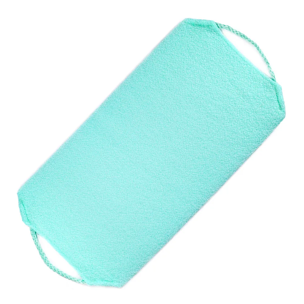 Blue Drawstring Мягкая задняя губка для душа Отшелушивающий массаж банные щетки длинное банное полотенце глубокое очищение тела ванная комната используется NDS66 - Цвет: Blue Drawstring