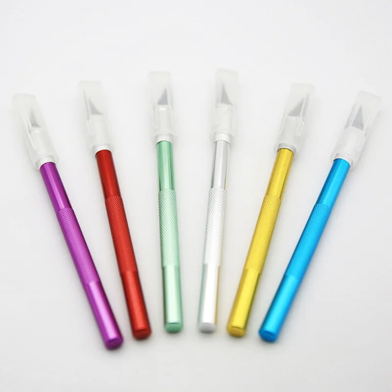 Нож для резьбы по коже сделай сам 6 цветов зубило хобби модель ремесло искусство