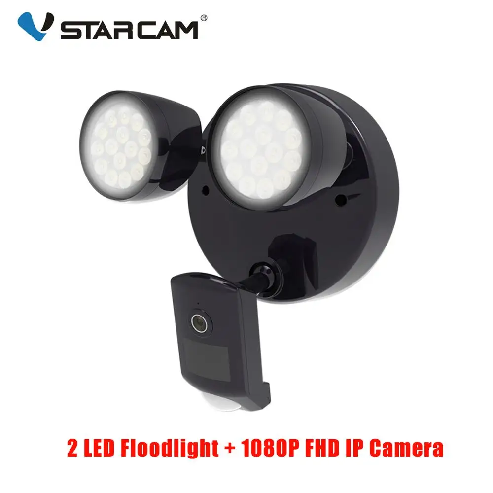 Vstarcam Открытый HD 1080P светодиодный прожектор IP камера Wifi наружная Водонепроницаемая Камера PIR Обнаружение движения камера наблюдения безопасности