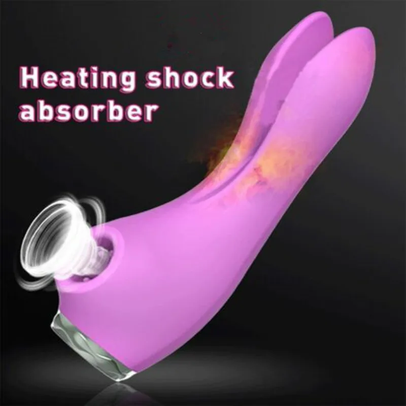 Вибратор сосущий с подогревом вибраторы кролика Стимулятор точки G клитора USB