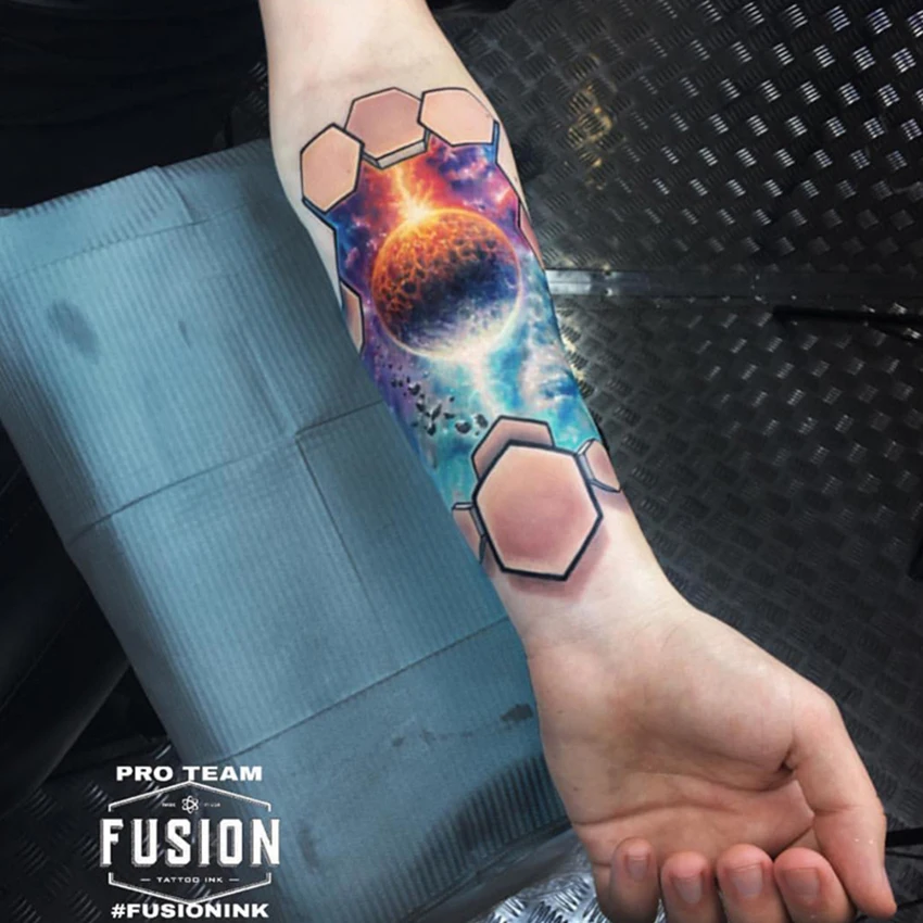 Тату-чернила Fusion 16 цветов набор профессиональных тату-пигментов стойкий
