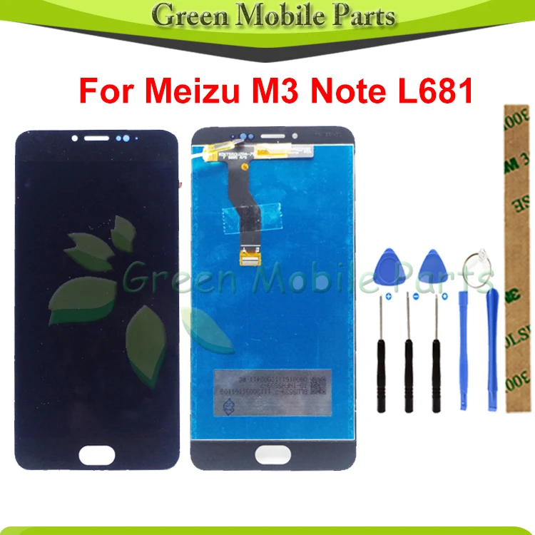 100% протестированный ЖК дисплей для Meizu M3 note L681 L681H M681H с сенсорным экраном в сборе