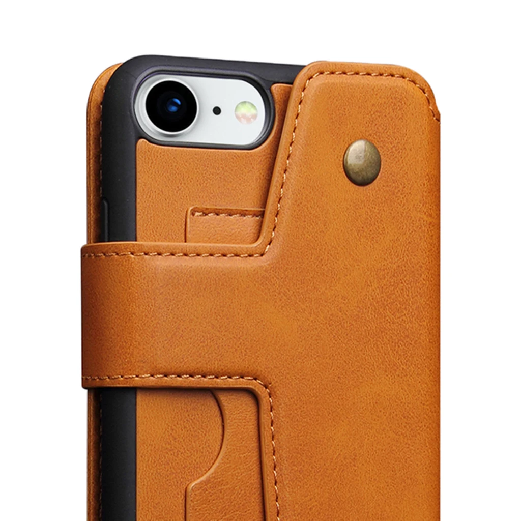 Чехол для IPhone Мобильный защитный корпус телефона чехол коричневый + красный