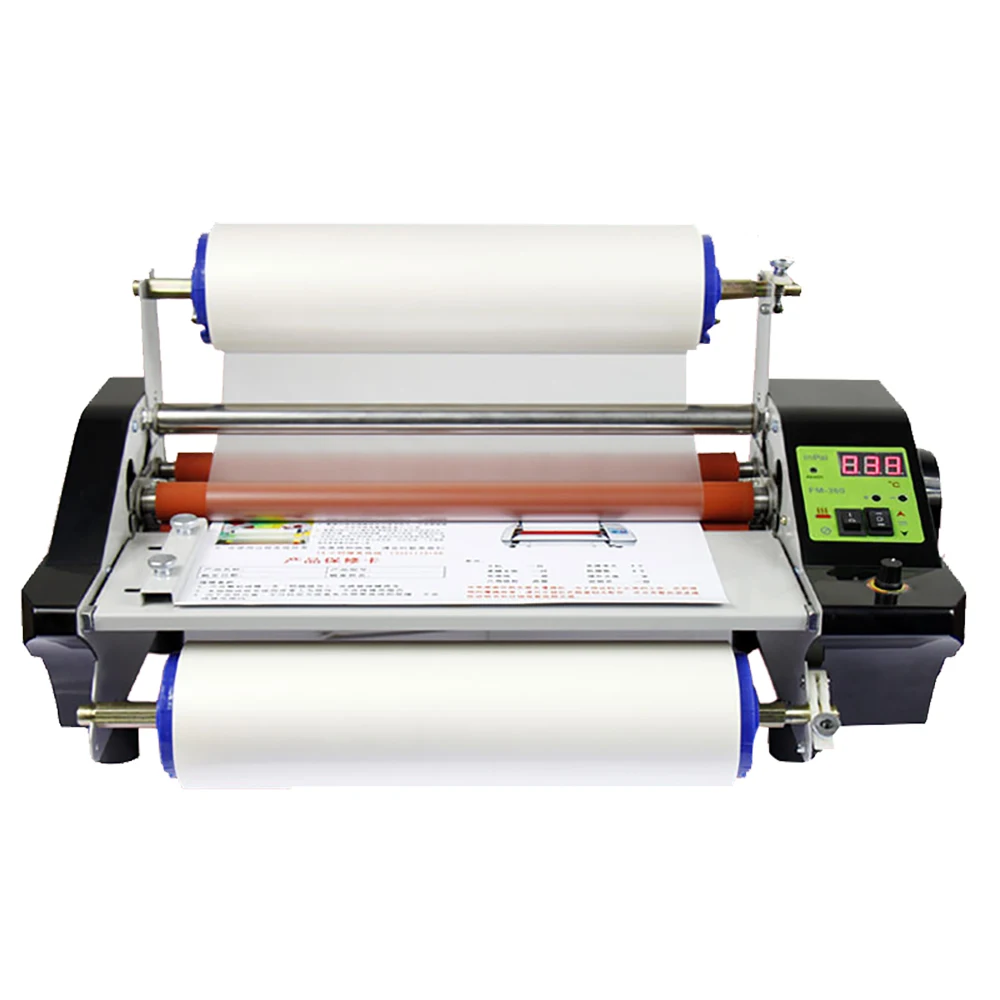 

A3 A4 PET Film Roll Automatic Cold And Hot Roll Laminating Machine UV DTF A Film B Film Transfer To Phone Case Cups Metal Glass