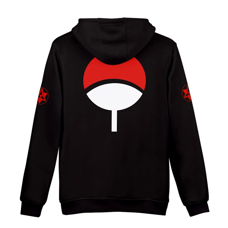 Толстовка для косплея Uchiha Sasuke с капюшоном ролевых игр Наруто